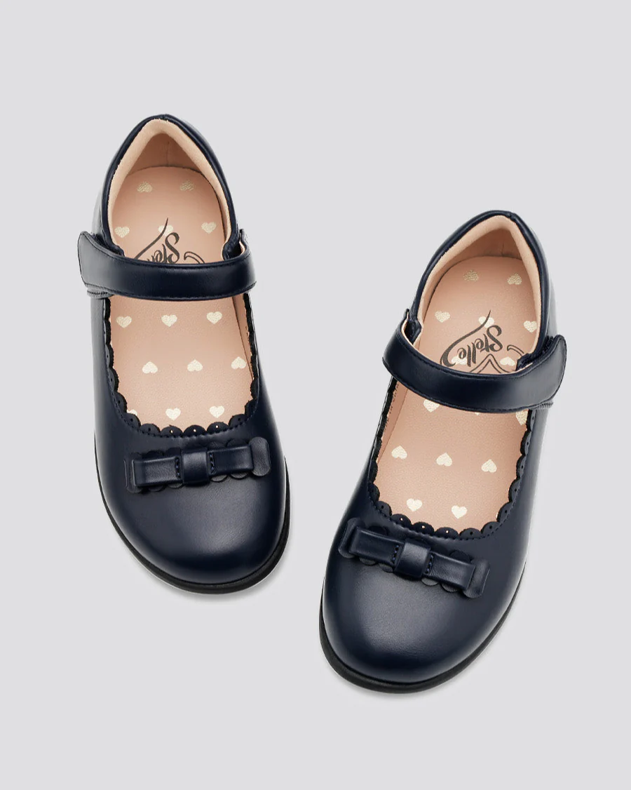 Girls Mary Jane School Shoe | Flat Dress Shoes with Strap - Image 4
