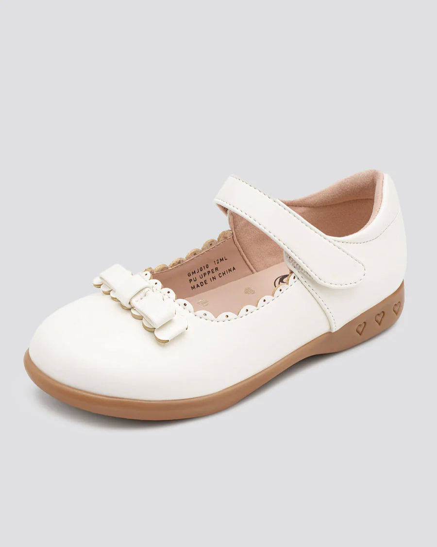 Girls Mary Jane School Shoe | Flat Dress Shoes with Strap - Image 3
