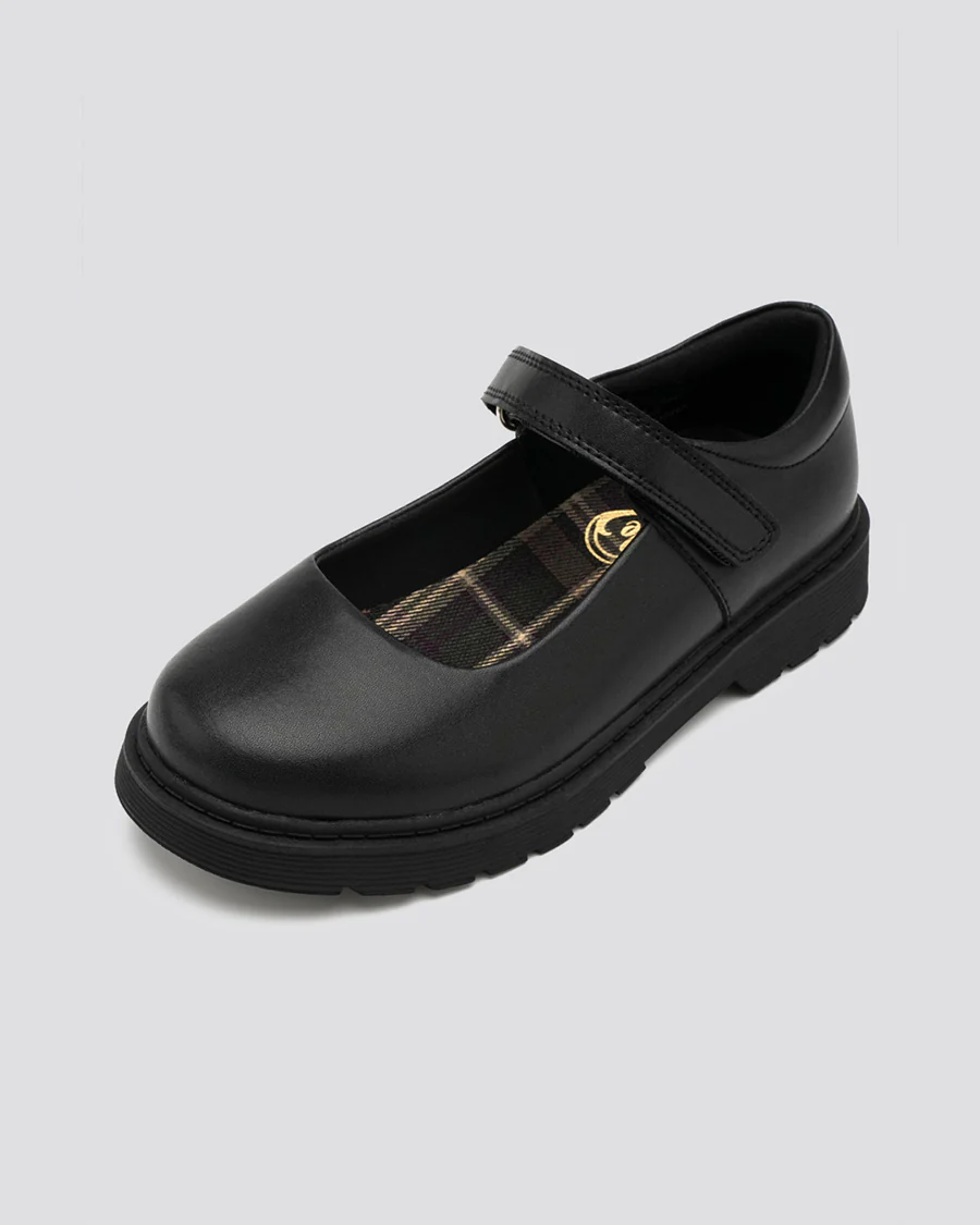 Girls Black Mary Janes with Detachable Bows - Image 5