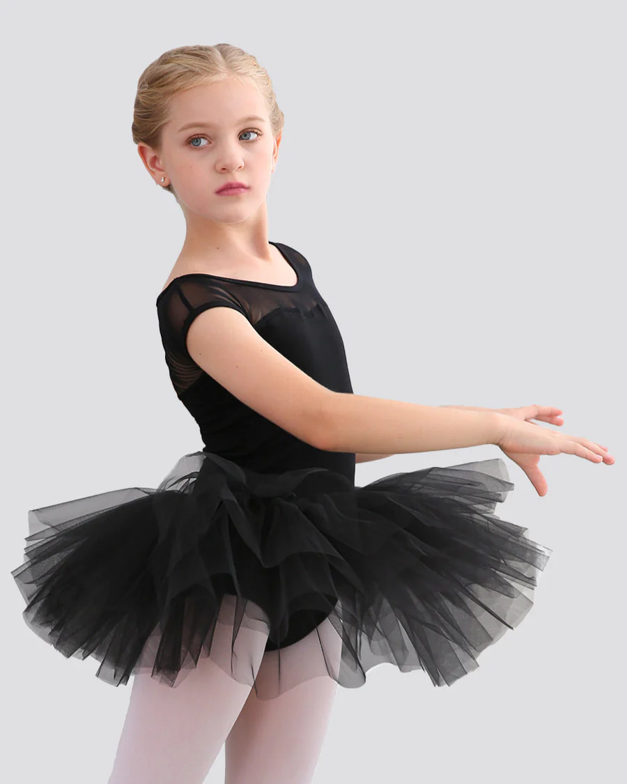 Girls Sweetheart Mesh Inserted Tank Tulle Dress - Image 3