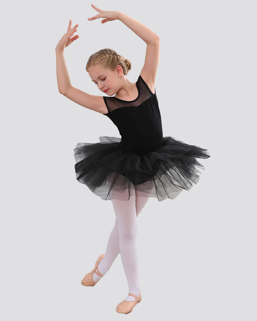 Girls Sweetheart Mesh Inserted Tank Tulle Dress - Image 5