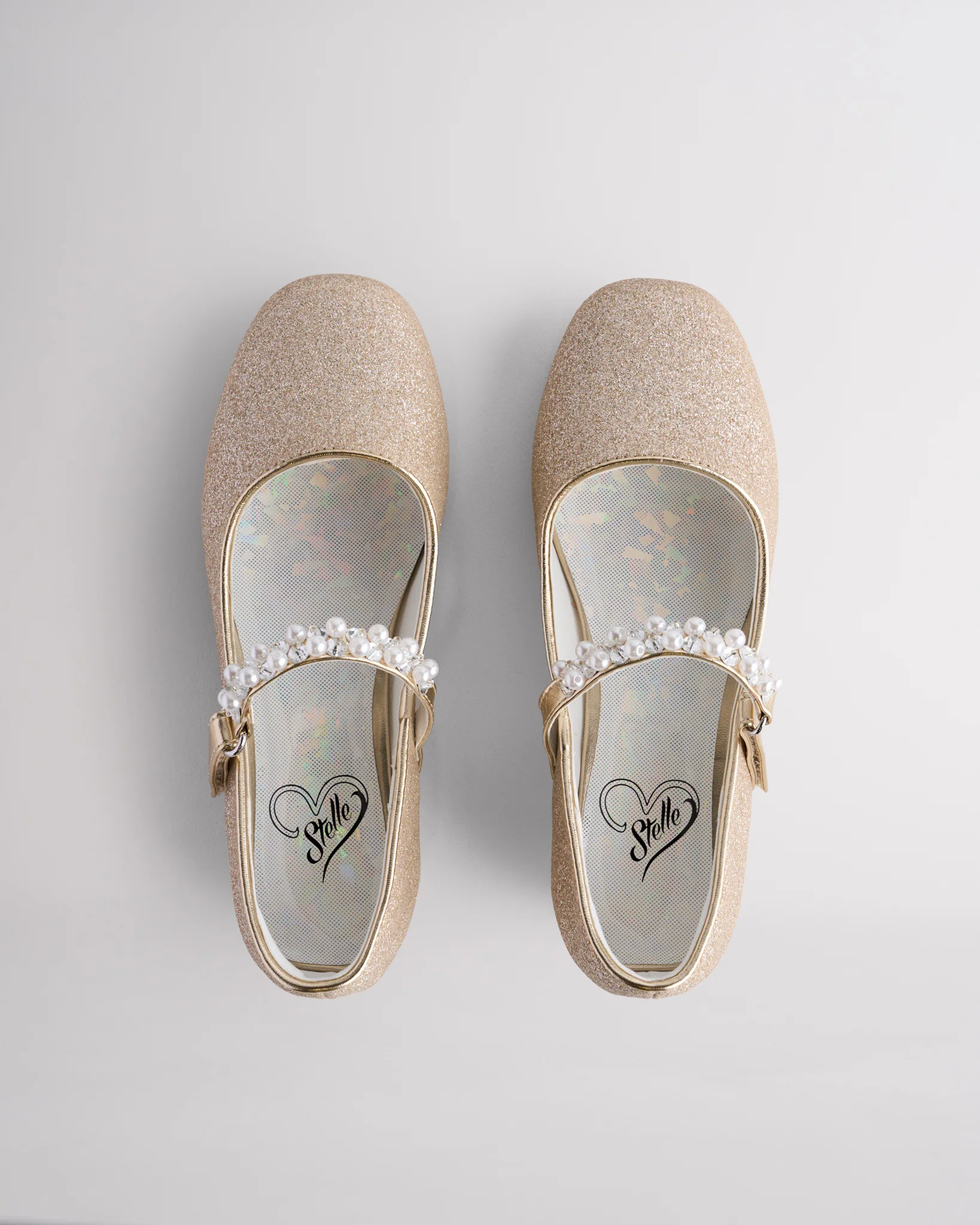 Girls Pearl and diamond strap Low Heel Mary Jane Dress Shoe - Image 3