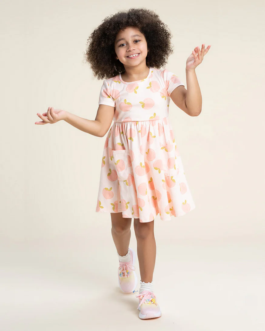 Girls Cotton Skater Dress - Image 4