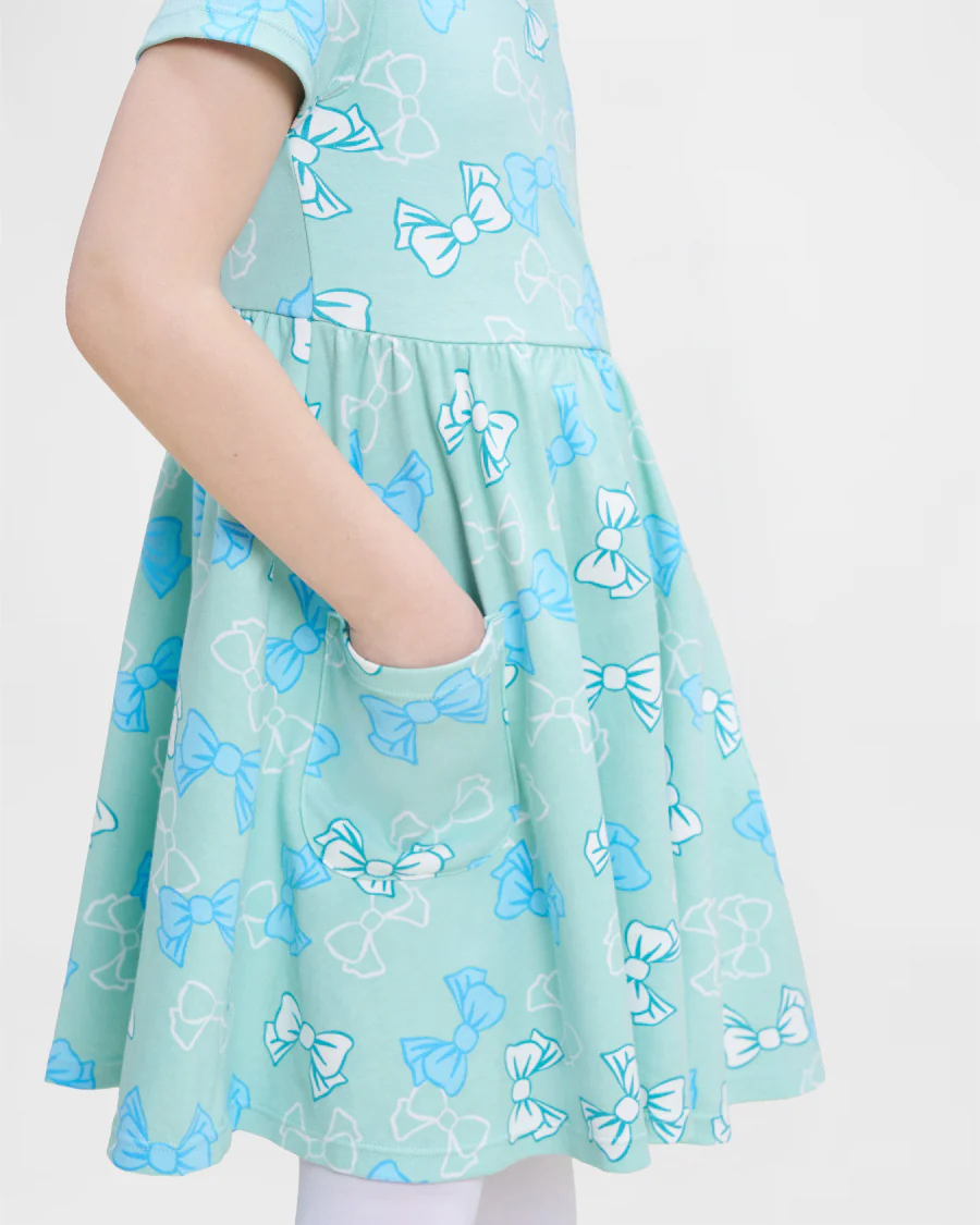 Girls Cotton Skater Dress - Image 3