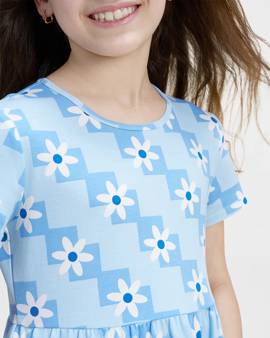 Girls Cotton Skater Dress - Image 3