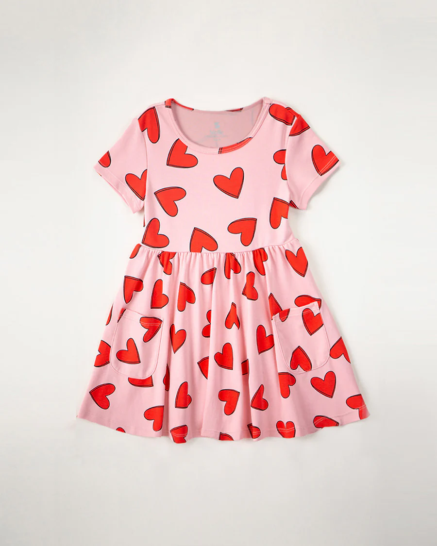 Girls Cotton Skater Dress - Image 4