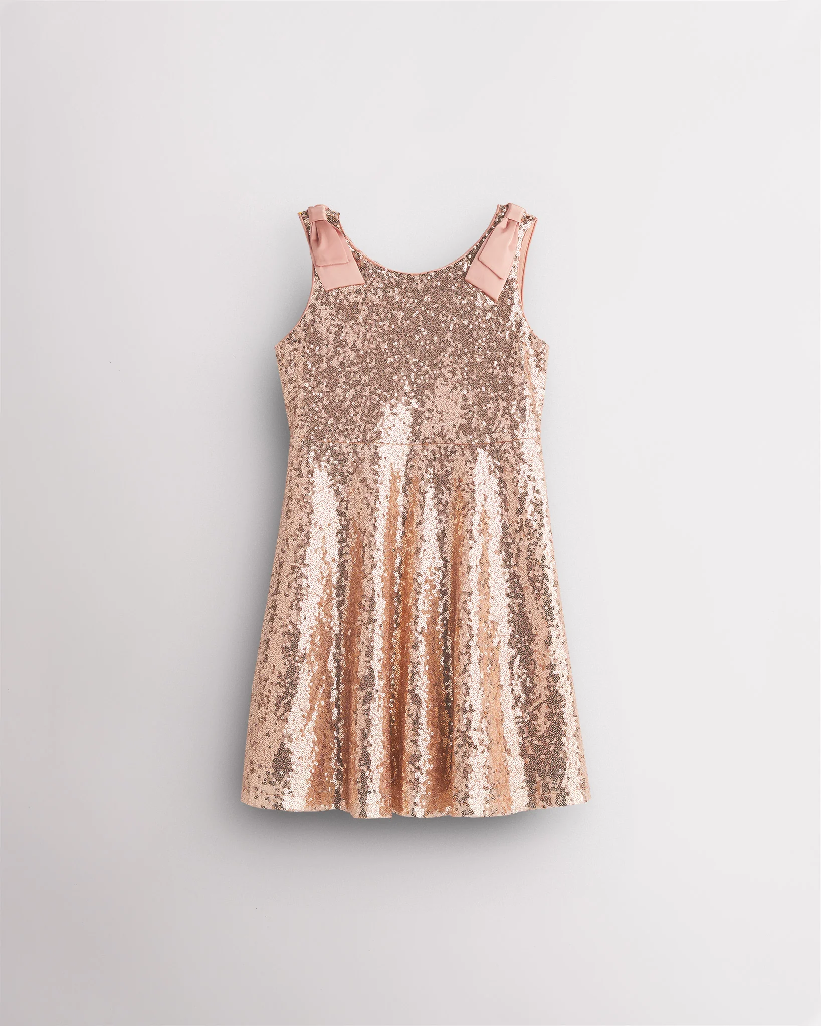 Girls Sequin Dress with bows - Image 5