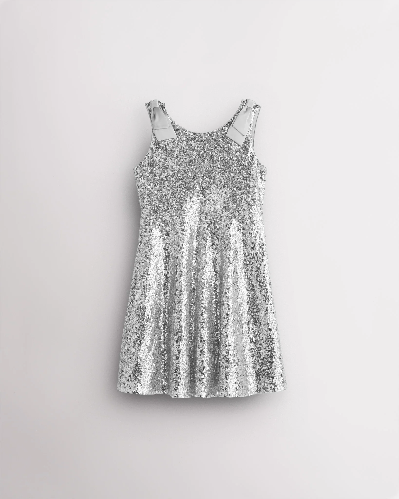 Girls Sequin Dress with bows - Image 5