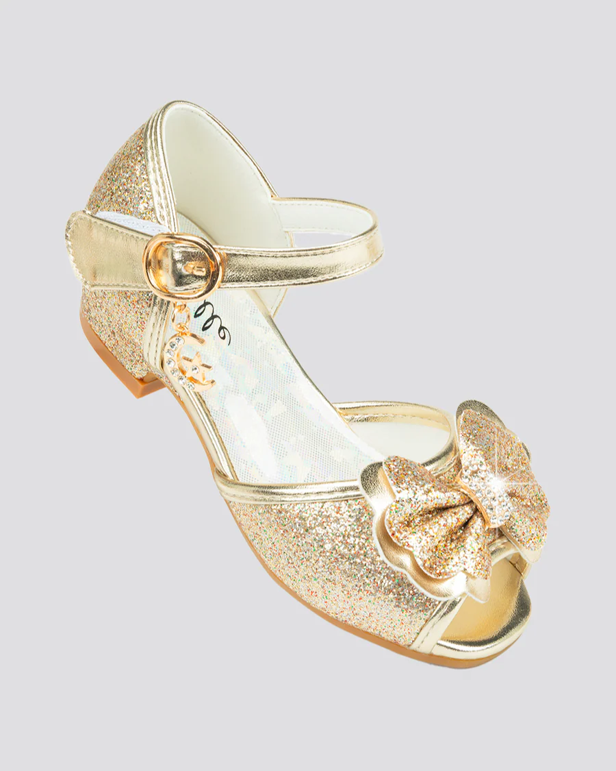 Girls Sparkly Princess Low Heels Sandal - Image 4