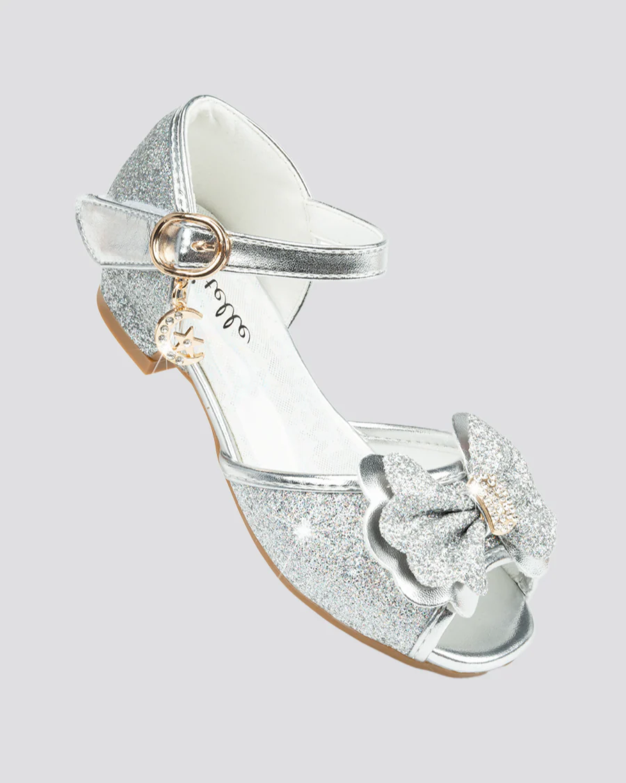 Girls Sparkly Princess Low Heels Sandal - Image 3