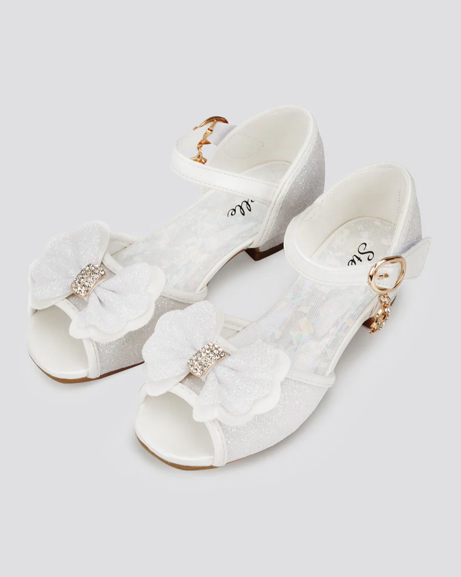Girls Sparkly Princess Low Heels Sandal - Image 2