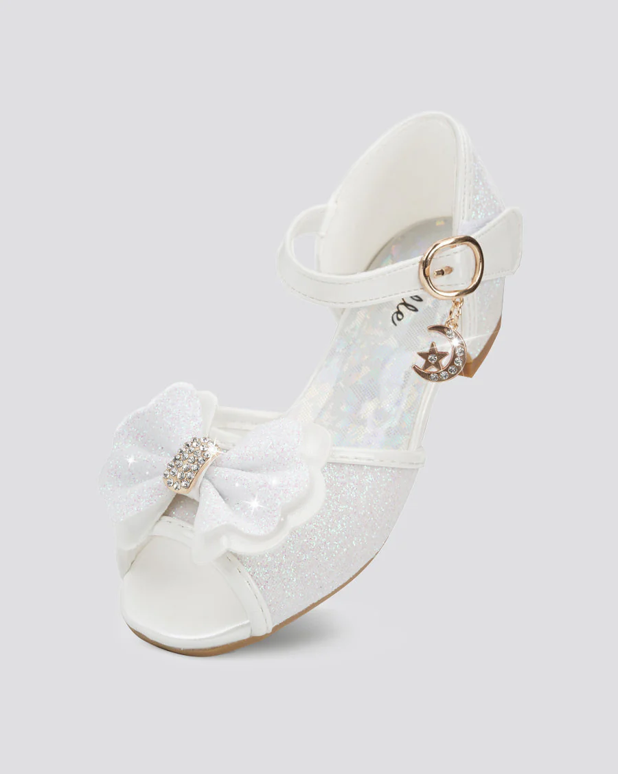 Girls Sparkly Princess Low Heels Sandal - Image 3