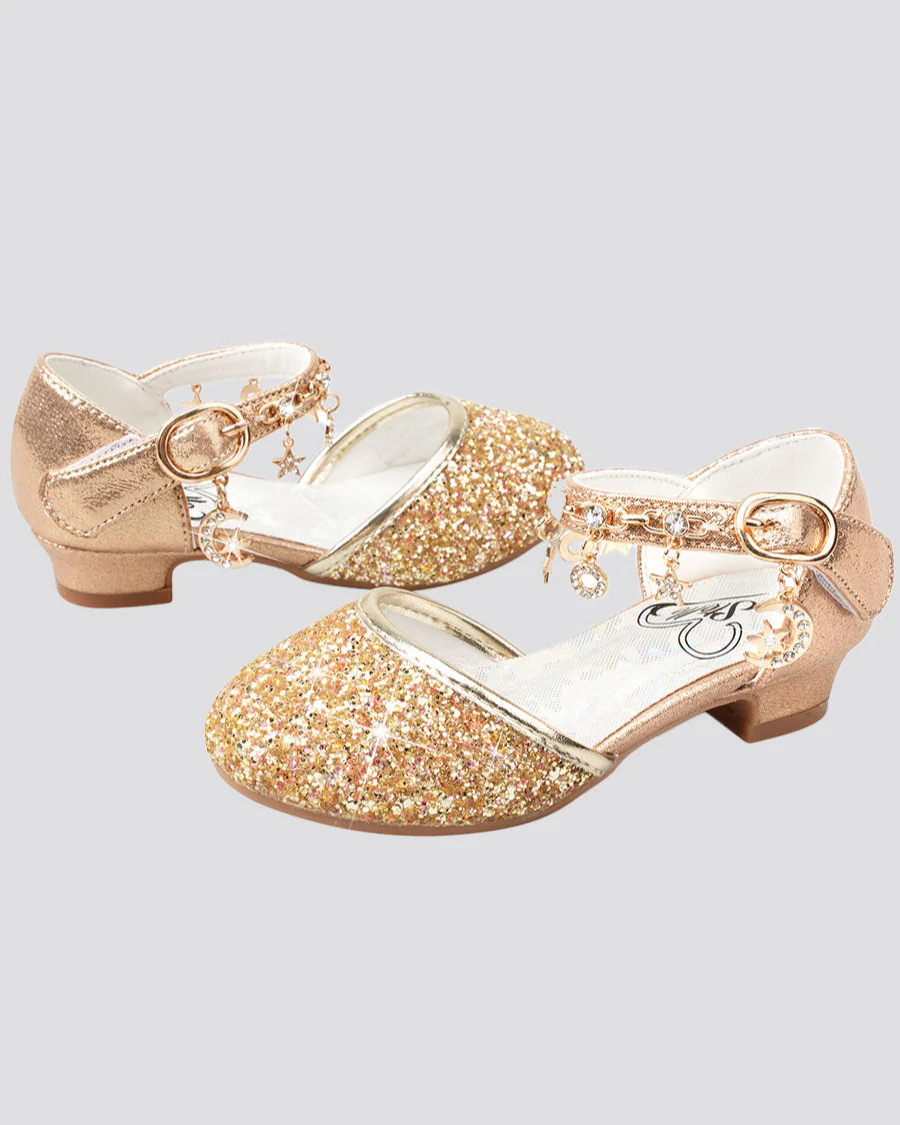 Girls Sparkly Princess Sequin Sandal - Image 2