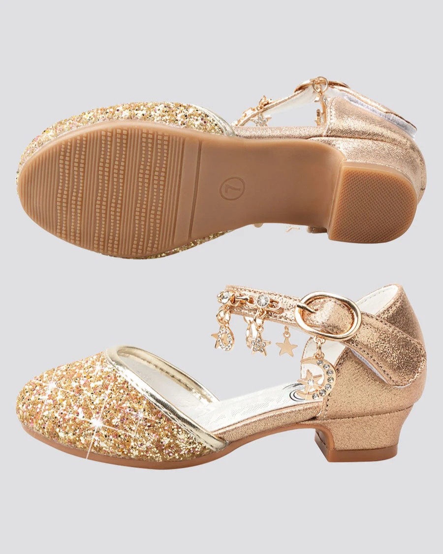 Girls Sparkly Princess Sequin Sandal - Image 4