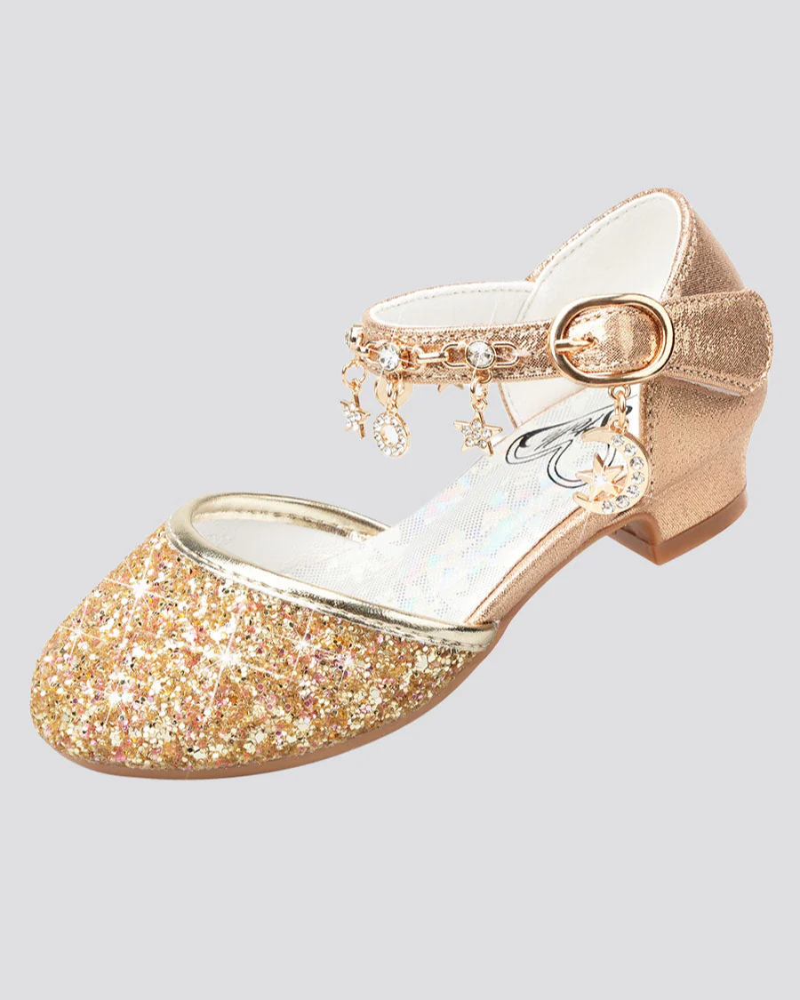 Girls Sparkly Princess Sequin Sandal - Image 6