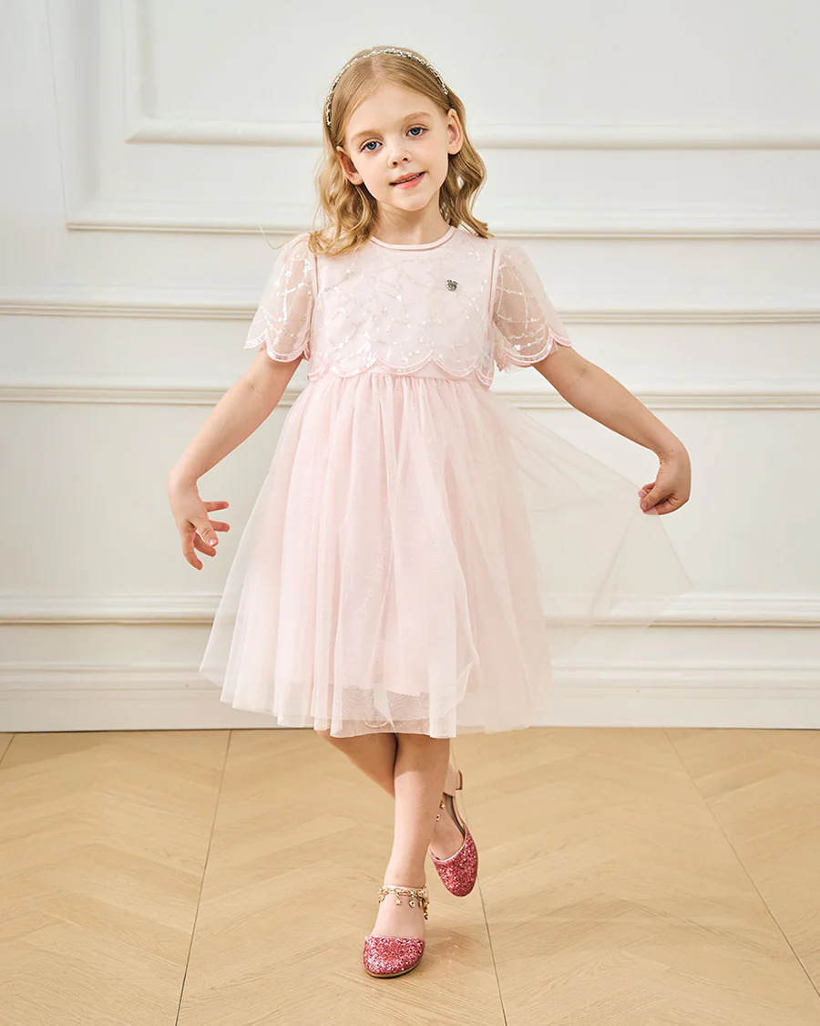 Girls Sparkly Princess Sequin Sandal - Image 3