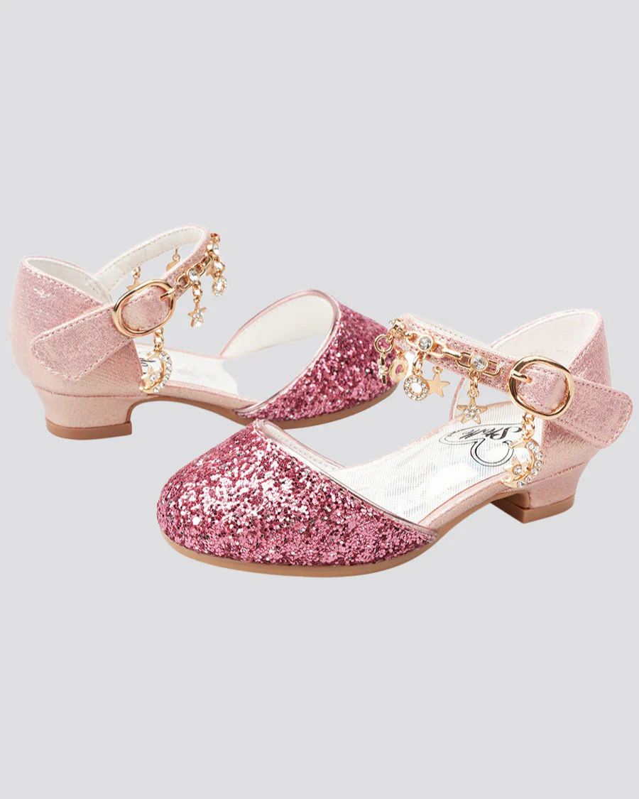 Girls Sparkly Princess Sequin Sandal - Image 4