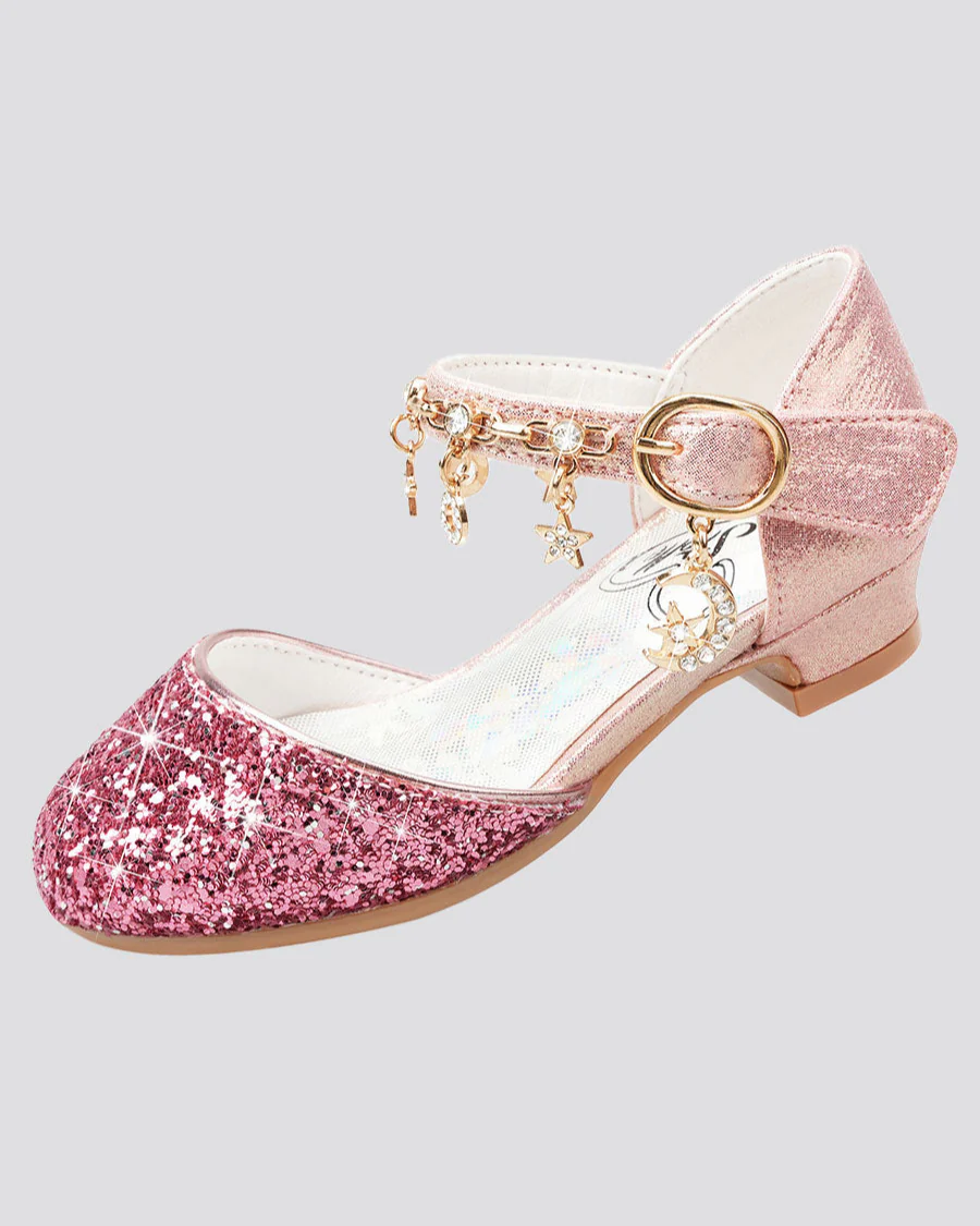 Girls Sparkly Princess Sequin Sandal - Image 5