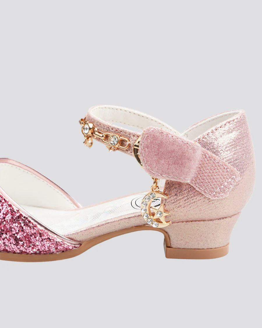 Girls Sparkly Princess Sequin Sandal - Image 6