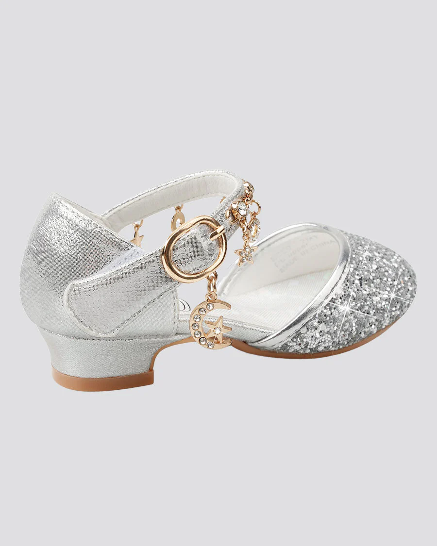 Girls Sparkly Princess Sequin Sandal - Image 4