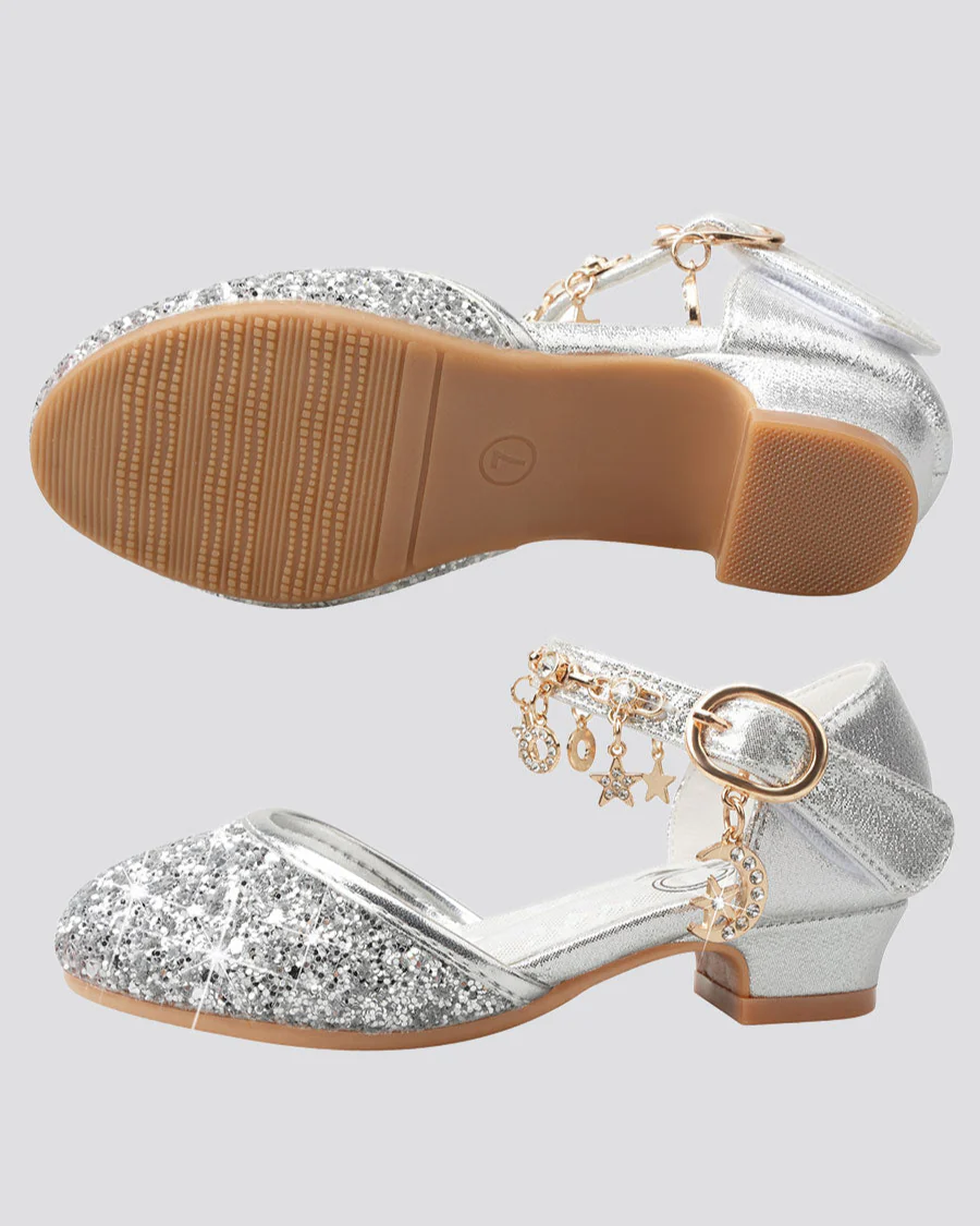 Girls Sparkly Princess Sequin Sandal - Image 6