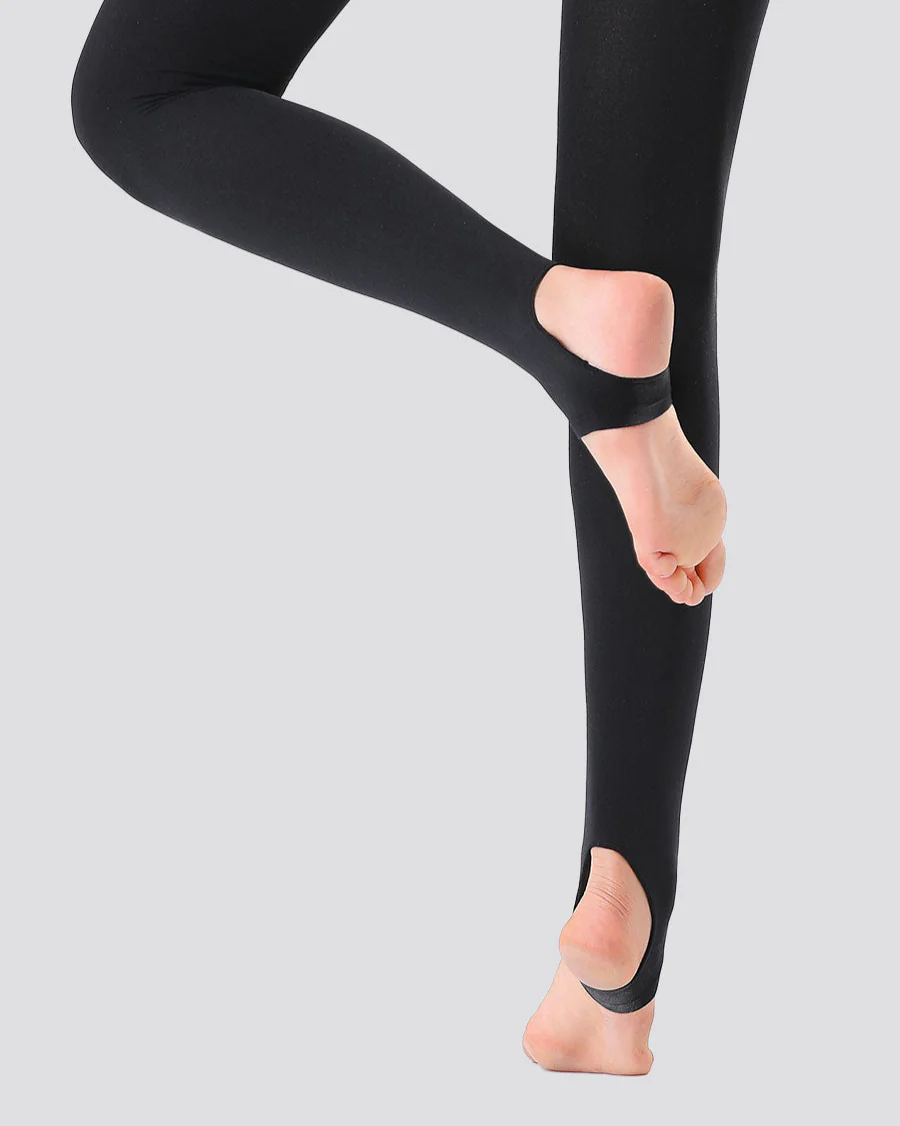 Girls Ultra Soft Stirrup Tights - Image 2