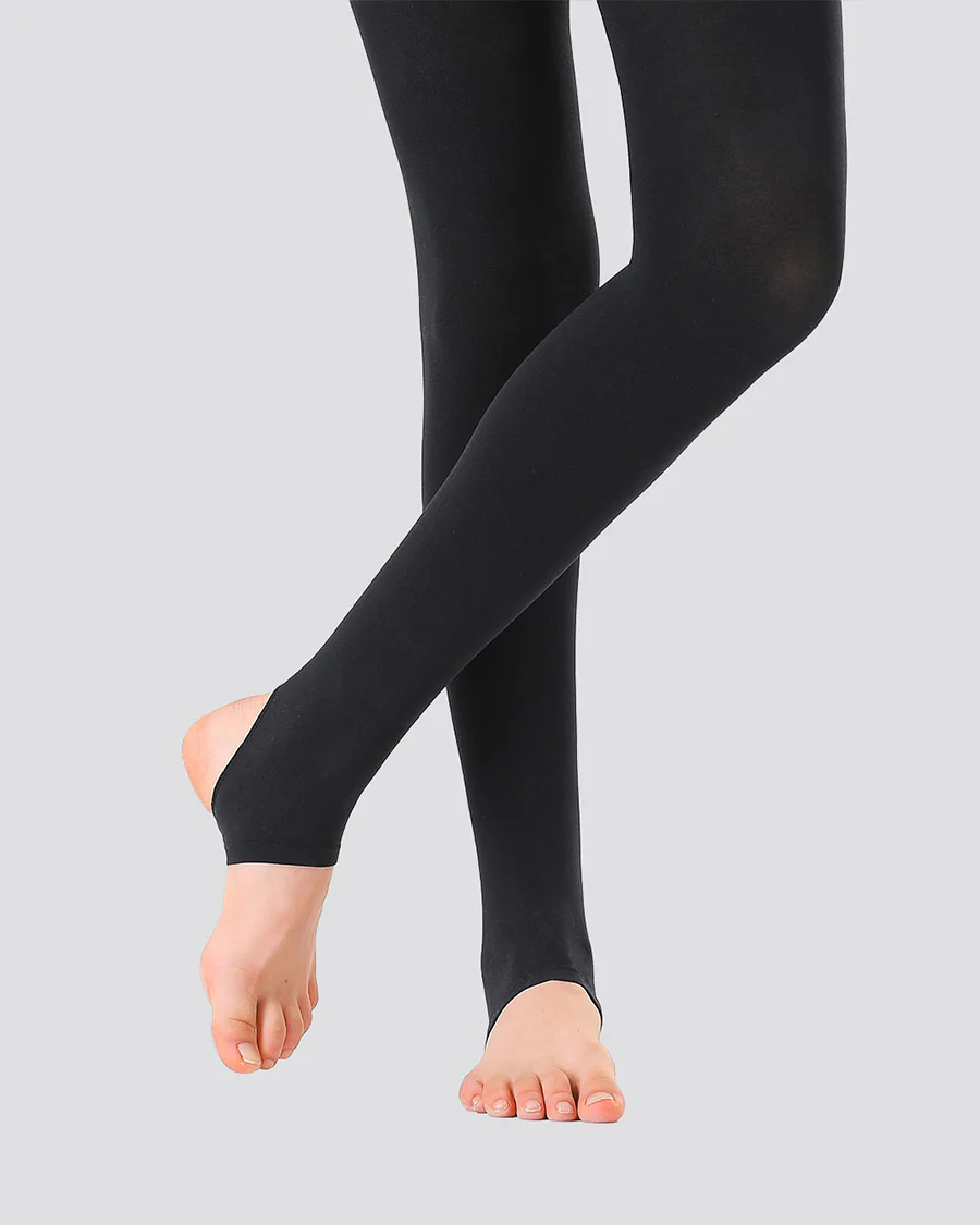 Girls Ultra Soft Stirrup Tights - Image 4
