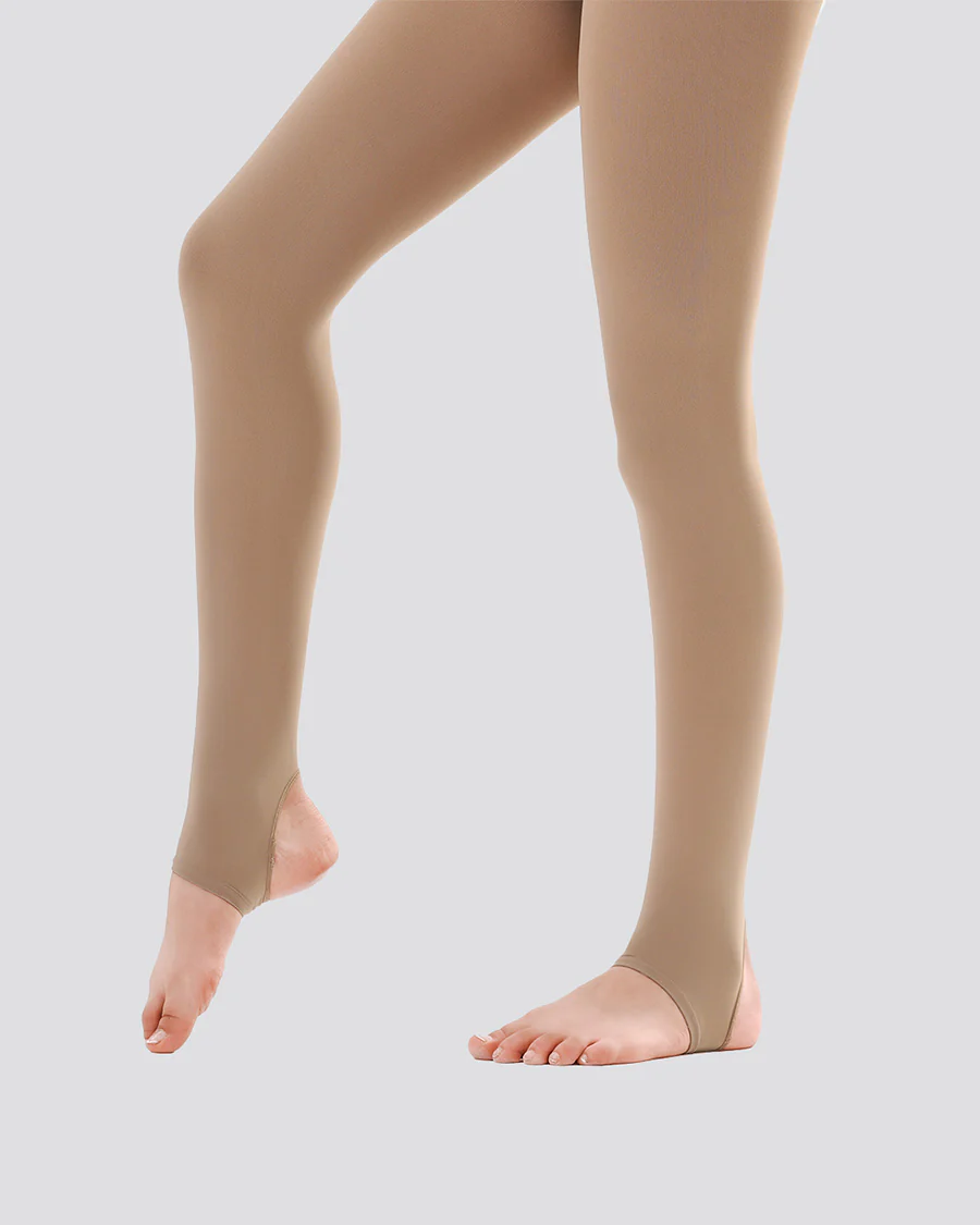 Girls Ultra Soft Stirrup Tights - Image 2