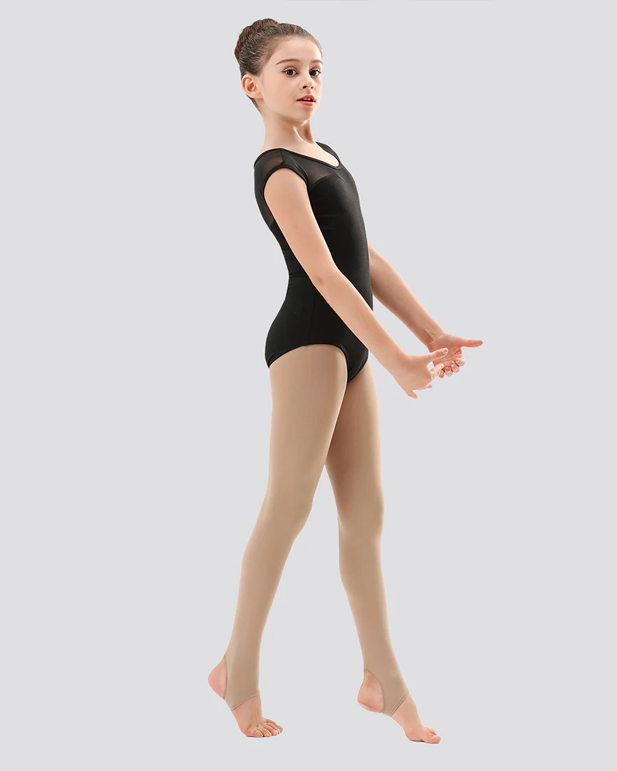 Girls Ultra Soft Stirrup Tights - Image 4