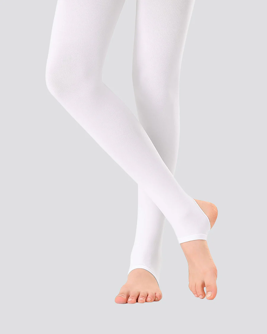 Girls Ultra Soft Stirrup Tights - Image 3