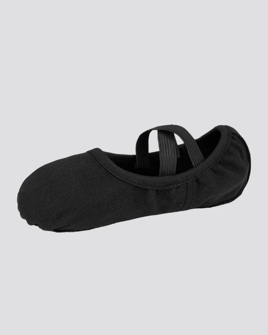 Kids Stretch Canvas Split Sole Ballet Shoe - Image 4