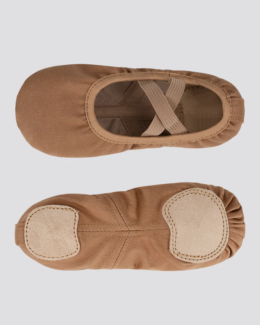 Kids Stretch Canvas Split Sole Ballet Shoe - Image 3