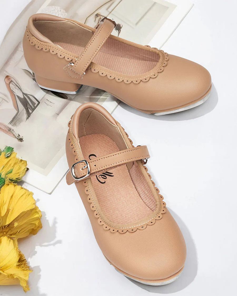 Kids Elegant Scallop Tap Shoe - Image 3