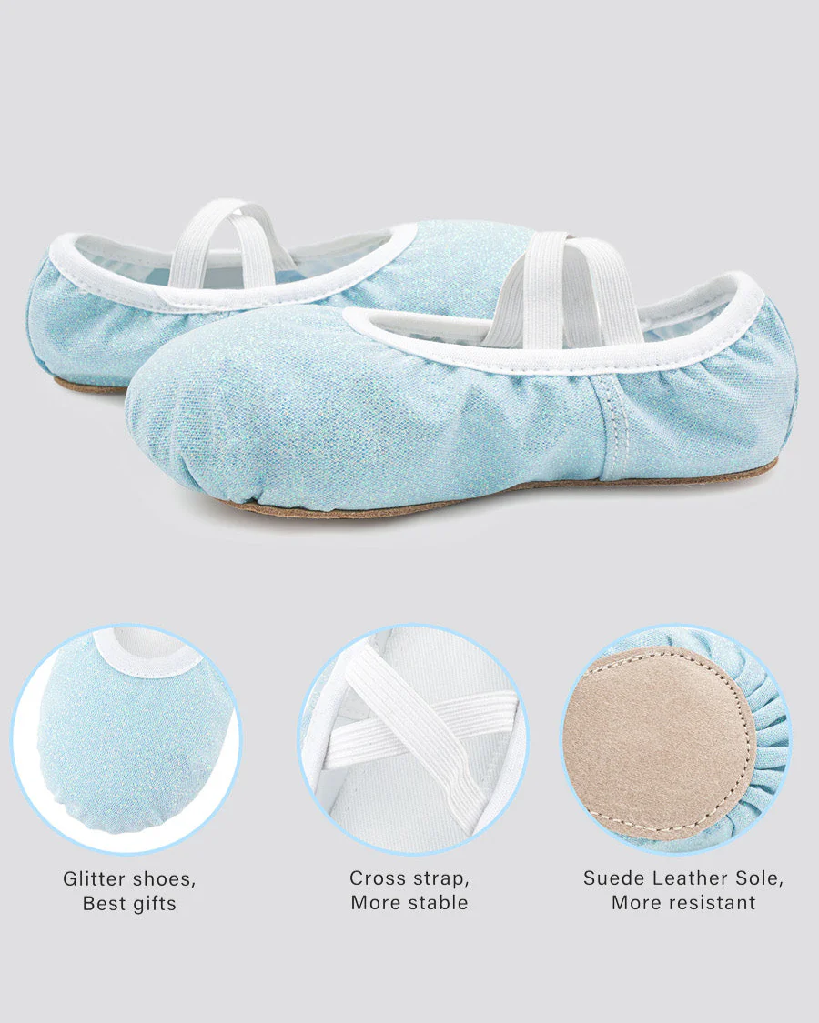 Kids Glitter Ballet Shoe - Image 3