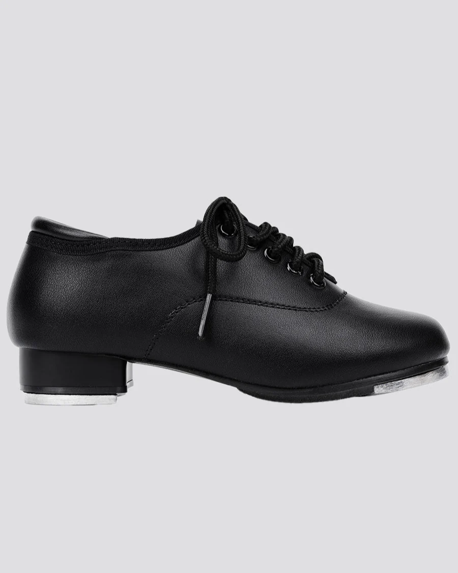 Kids Lace Up Vegan Leather Tap Shoe - Image 4