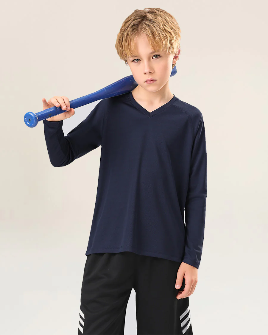 Kids Athletic Performance Long Sleeve Shirts - Image 3