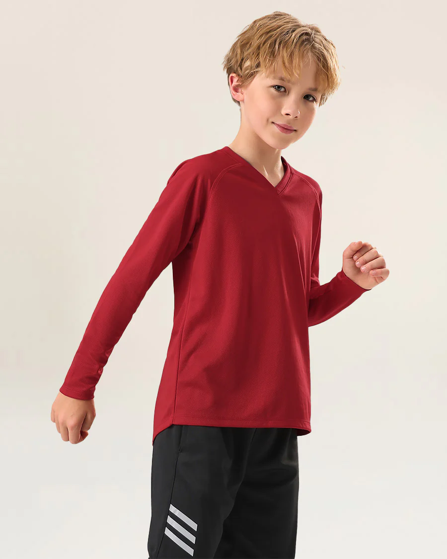 Kids Athletic Performance Long Sleeve Shirts - Image 3