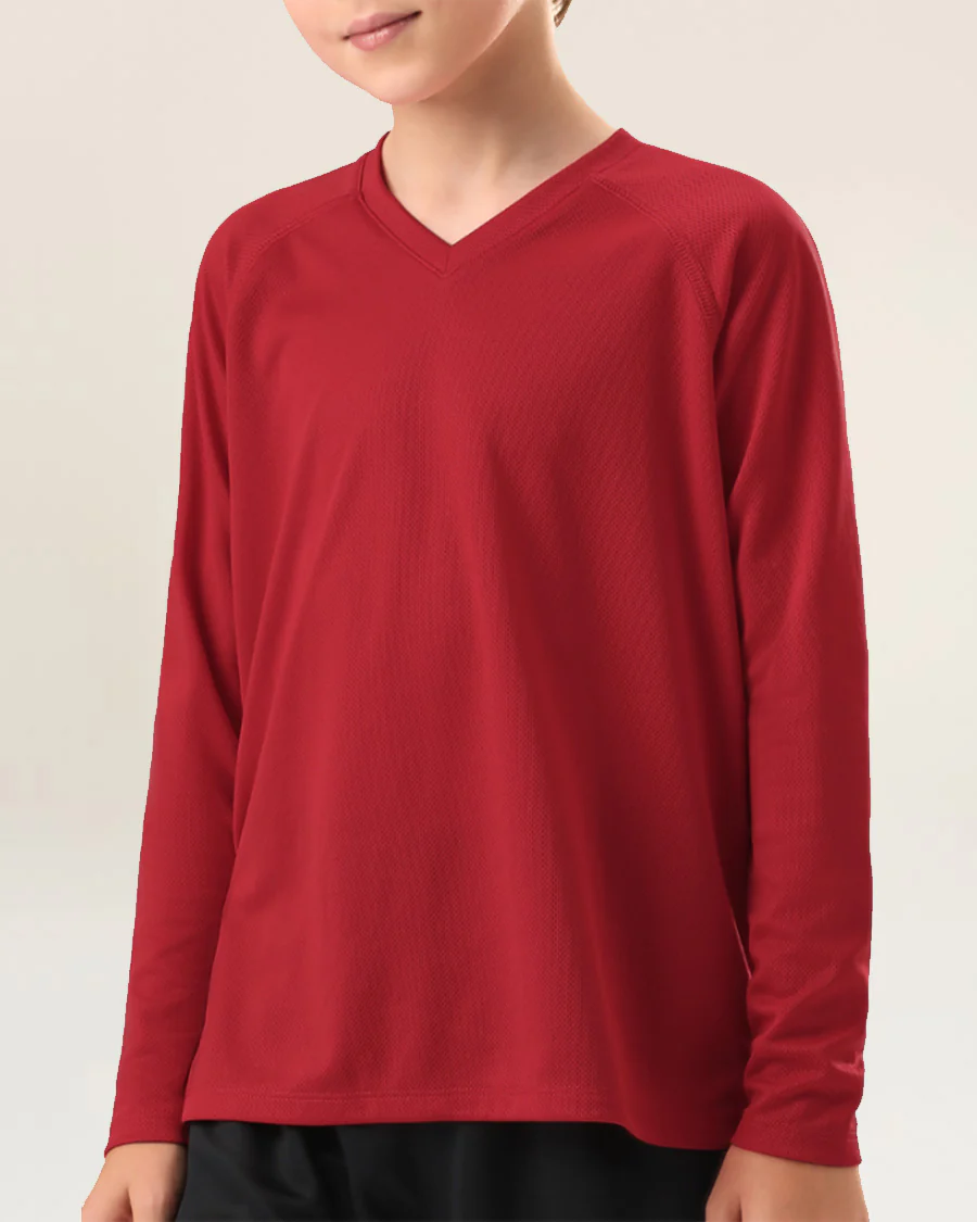 Kids Athletic Performance Long Sleeve Shirts - Image 5