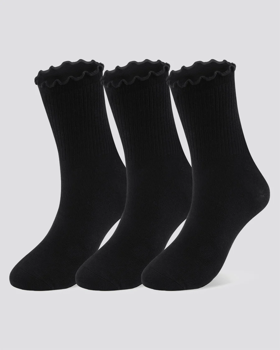 Kids Ruffle Trimmed Socks - Image 2