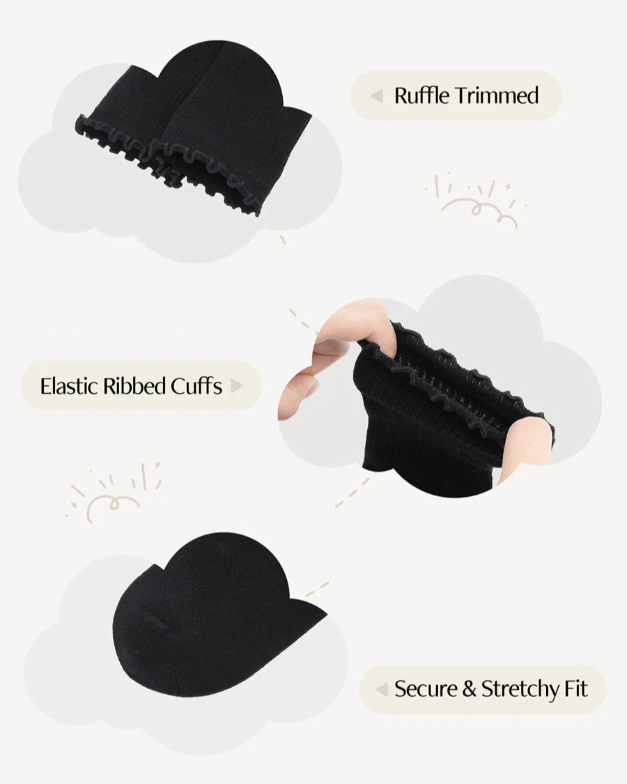 Kids Ruffle Trimmed Socks - Image 3