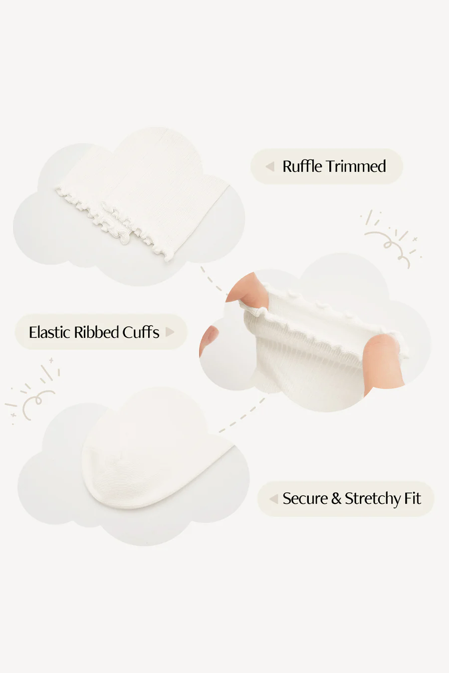 Kids Ruffle Trimmed Socks - Image 3