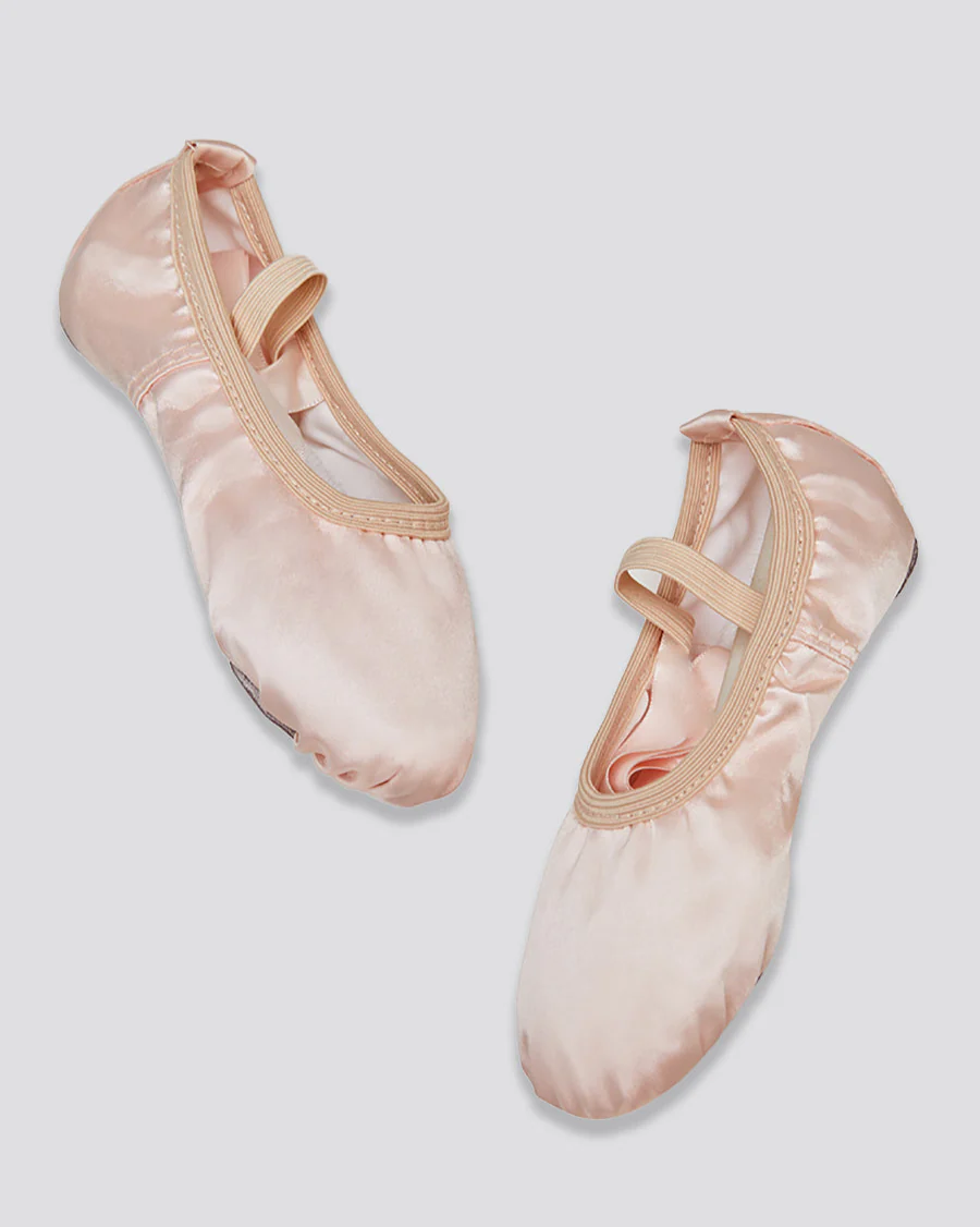 Kids Satin Ballet Shoe with Ribbon - Image 4