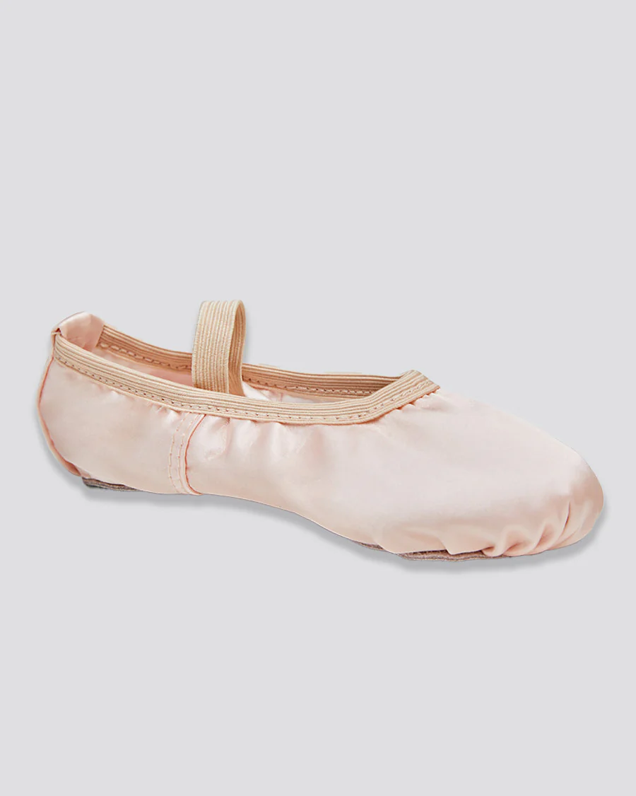 Kids Satin Ballet Shoe with Ribbon - Image 5