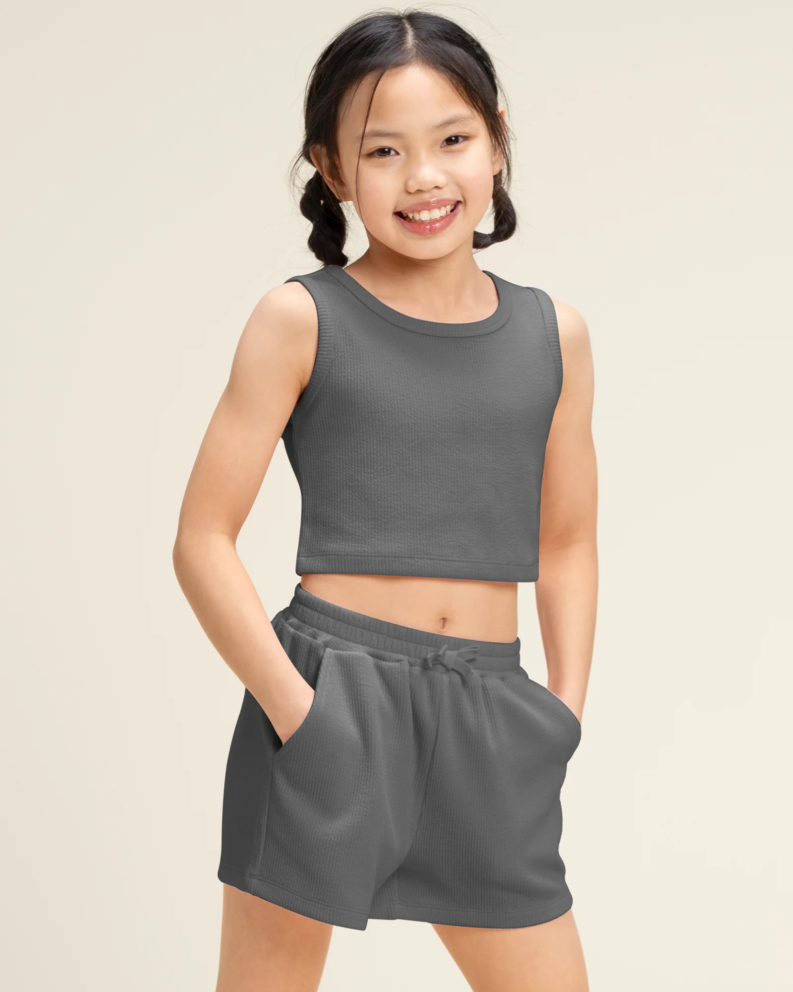 Girls Tank & Short Summer Outfit Set - Image 2