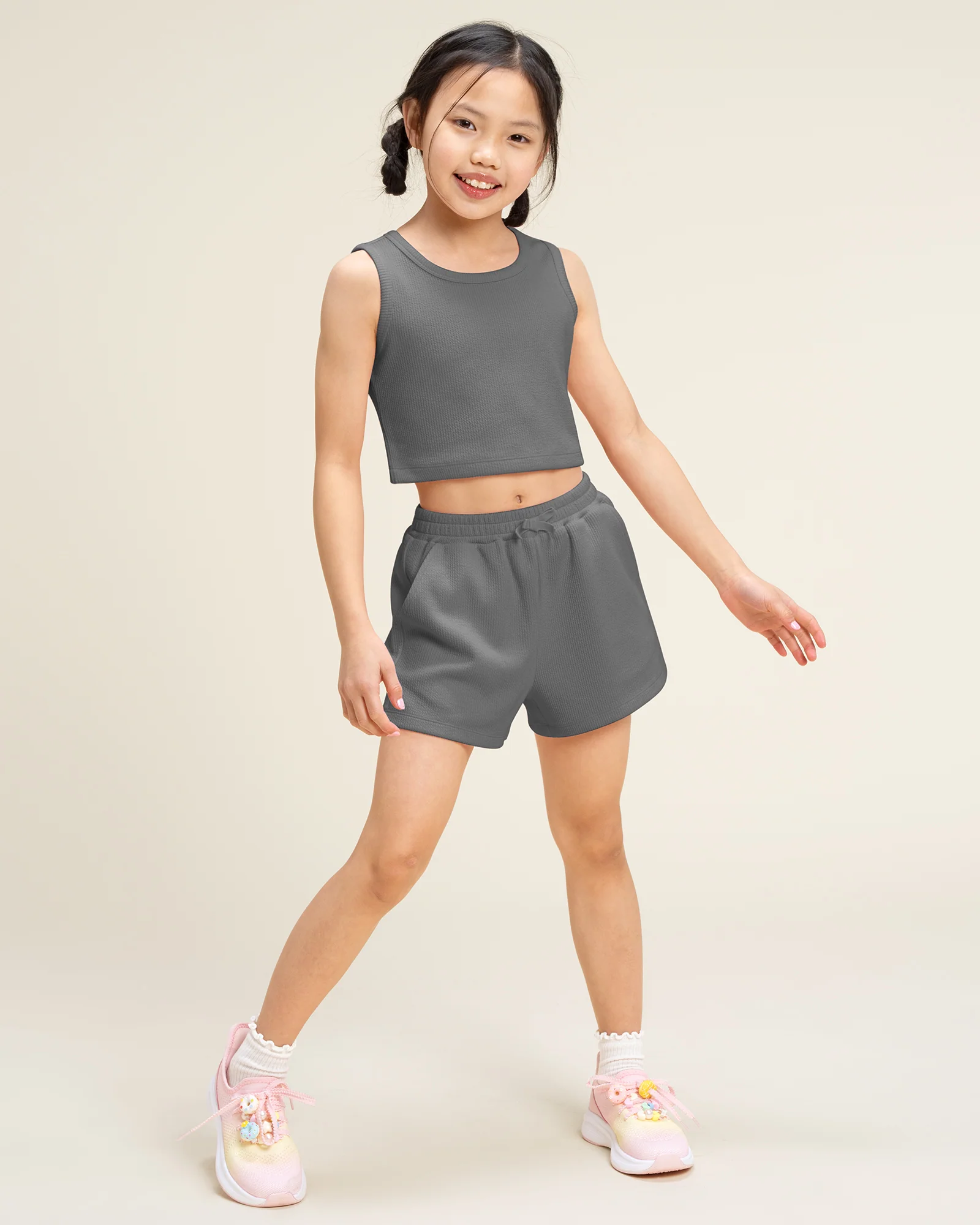 Girls Tank & Short Summer Outfit Set - Image 4