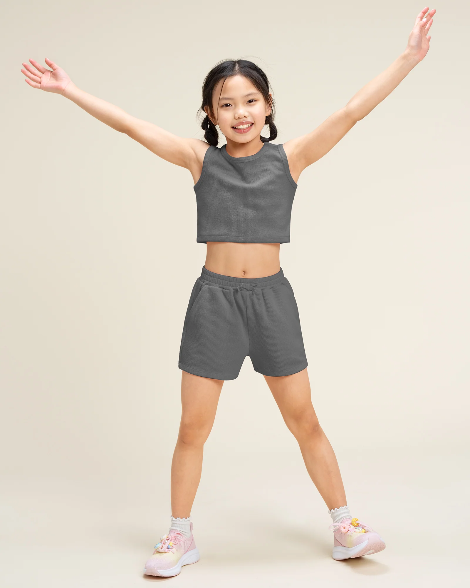 Girls Tank & Short Summer Outfit Set - Image 5