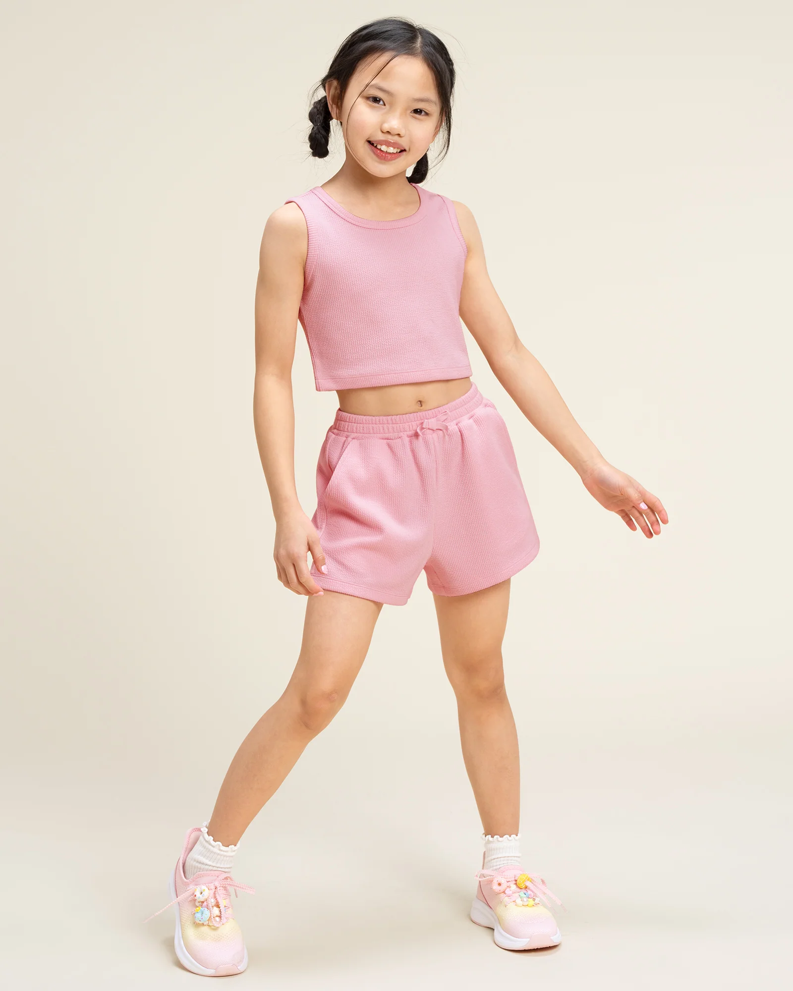 Girls Tank & Short Summer Outfit Set - Image 3