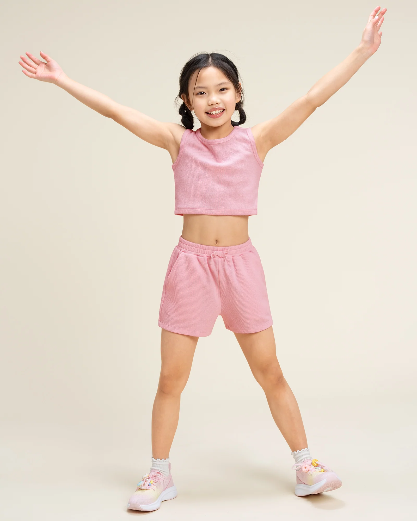 Girls Tank & Short Summer Outfit Set - Image 4