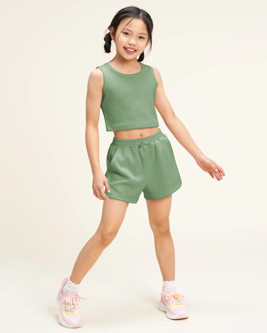 Girls Tank & Short Summer Outfit Set - Image 3