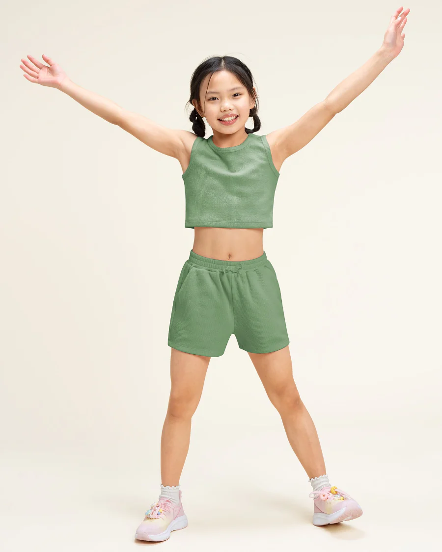 Girls Tank & Short Summer Outfit Set - Image 4